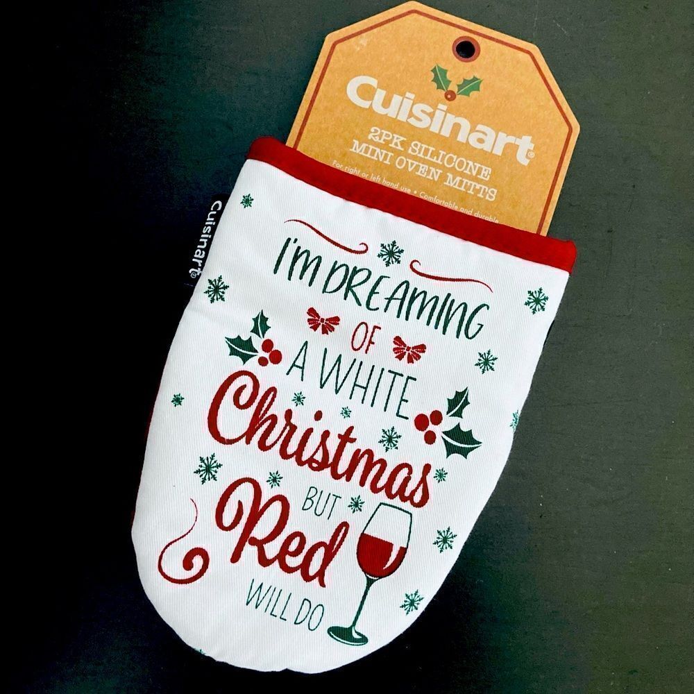 Cuisinart Christmas Wine Lover Oven Mitts